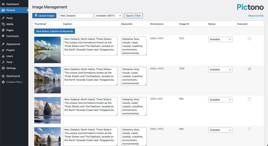 Pictono WordPress Plugin for Photographers