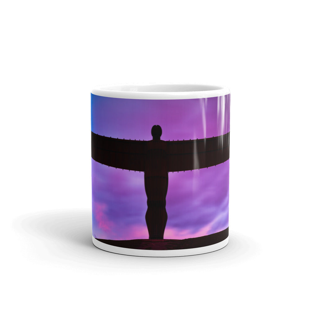 Angel of the North White Glossy Mug