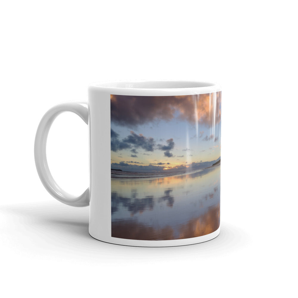 Bamburgh Castle, Northumberland, White Glossy Mug