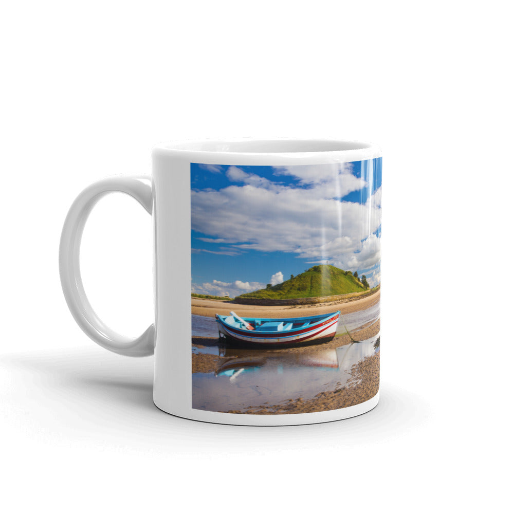 Alnmouth, Northumberland, White Glossy Mug