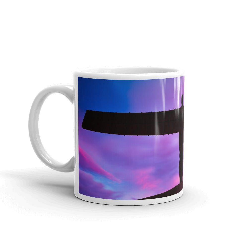 Angel of the North White Glossy Mug