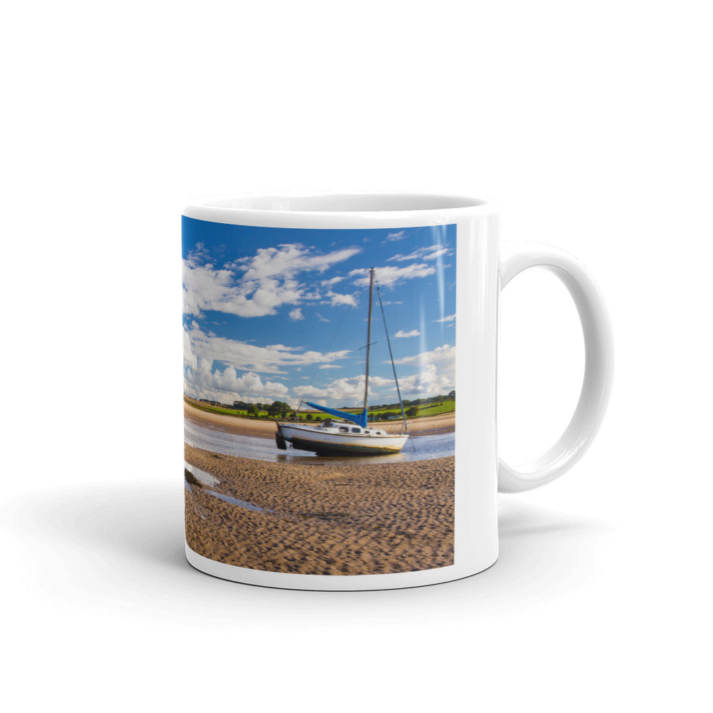 Alnmouth, Northumberland, White Glossy Mug