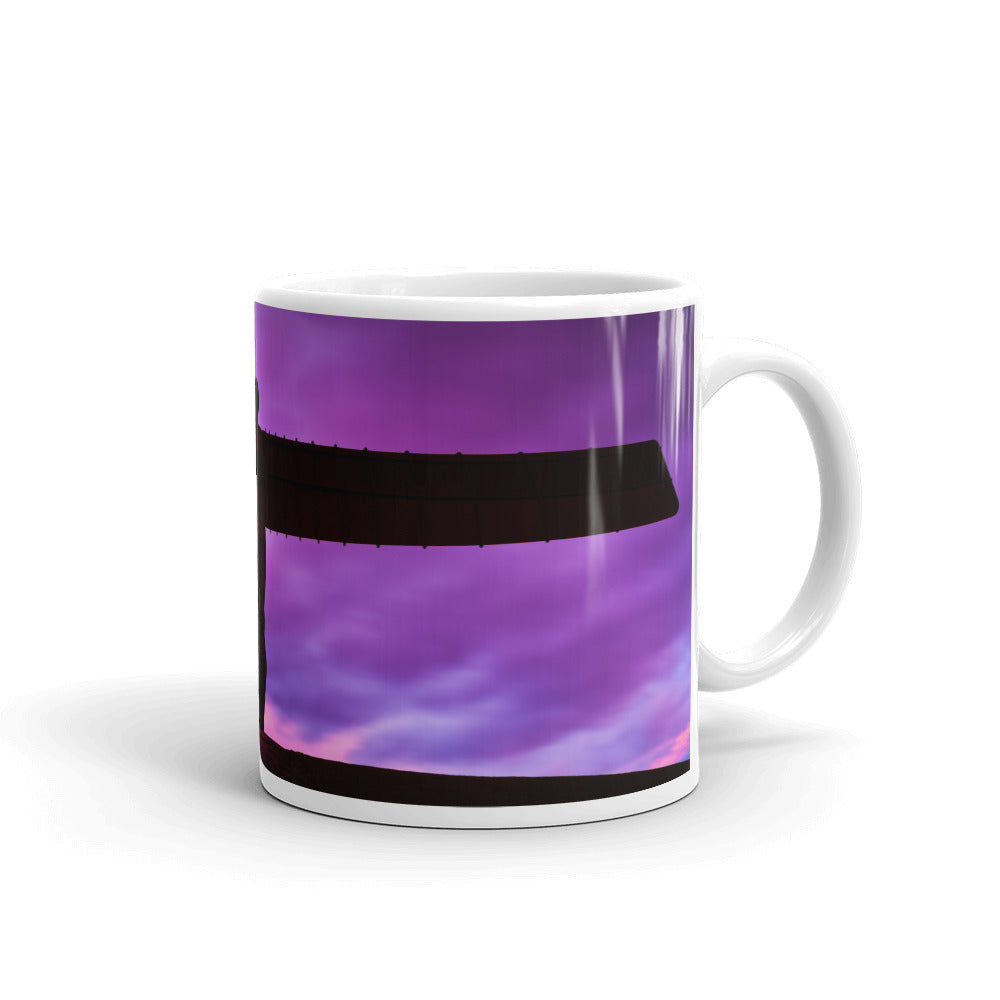 Angel of the North White Glossy Mug