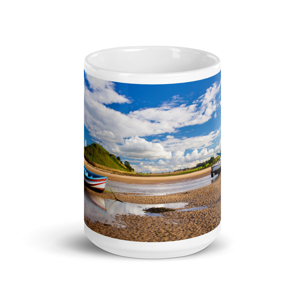 Alnmouth, Northumberland, White Glossy Mug