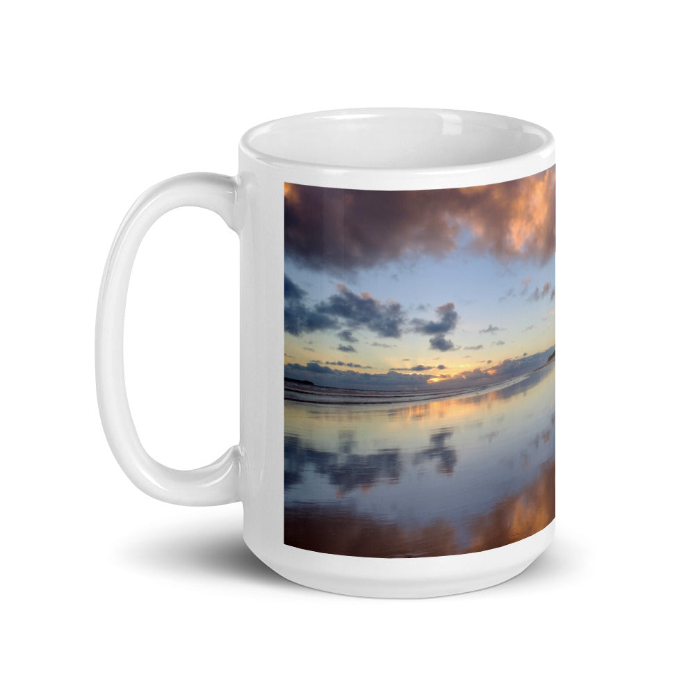 Bamburgh Castle, Northumberland, White Glossy Mug