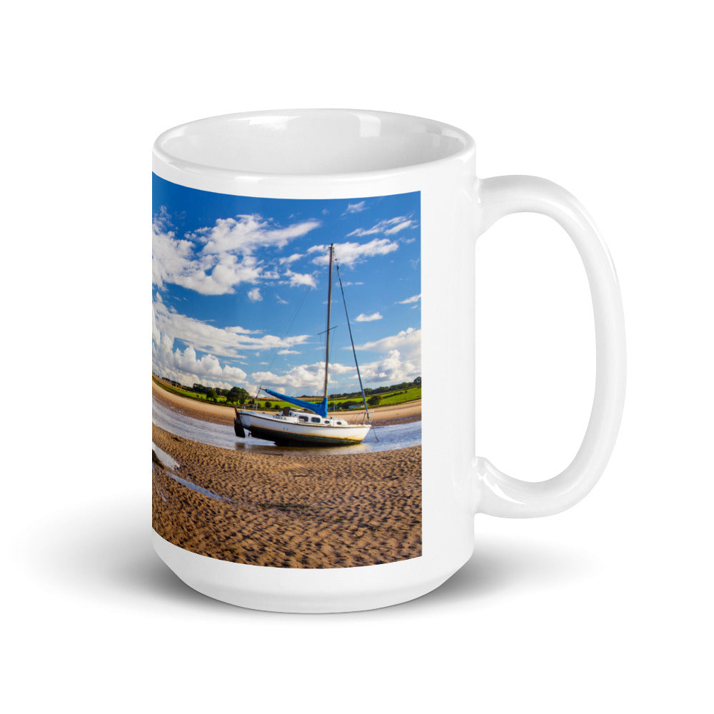 Alnmouth, Northumberland, White Glossy Mug