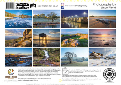 Northumberland 2025 Wall Calendar