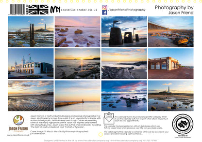 Whitley Bay 2025 Wall Calendar