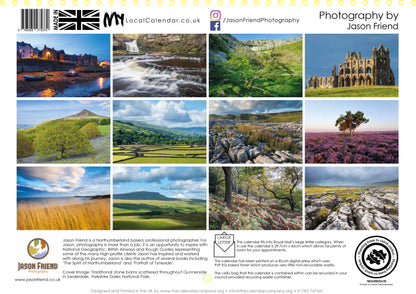 Yorkshire Dales & Coast 2025 Wall Calendar