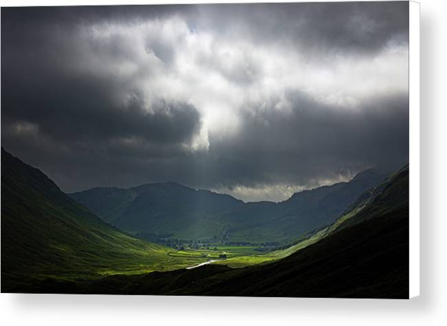 Langdale Storm Clouds, Lake District National Park Canvas Print