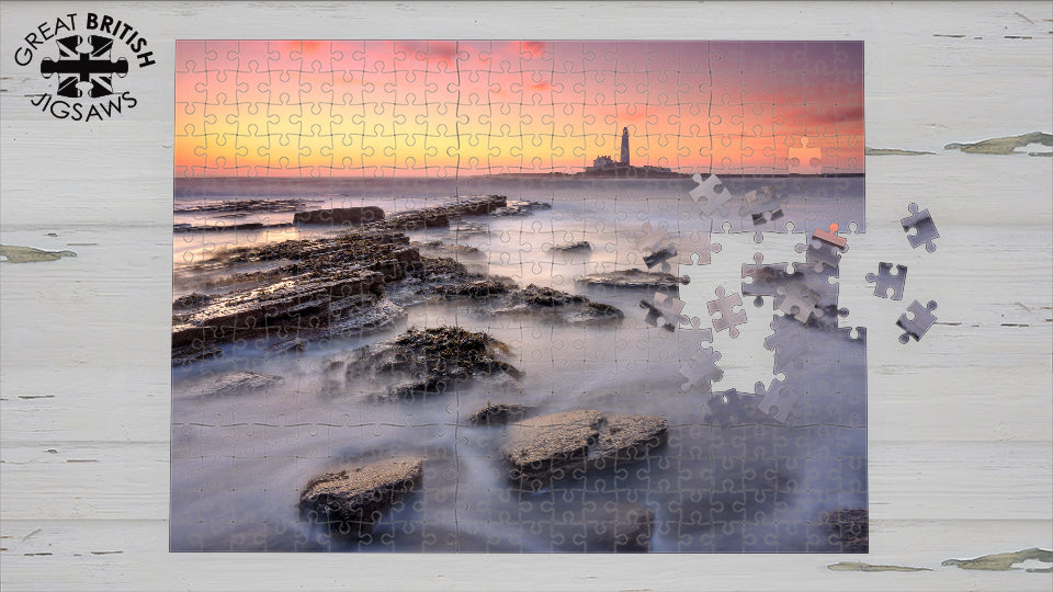 St Mary's Lighthouse, Whitley Bay, 1000 Piece Jigsaw Puzzle