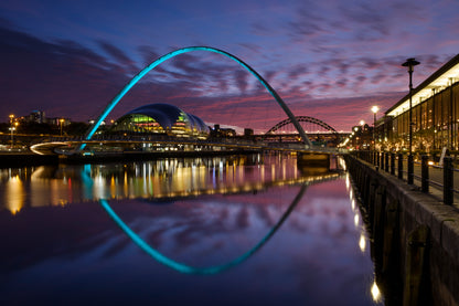 Quayside at Night, Newcastle Upon Tyne