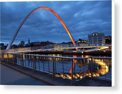 The Millennium Bridge, Newcastle Upon Tyne Canvas Print