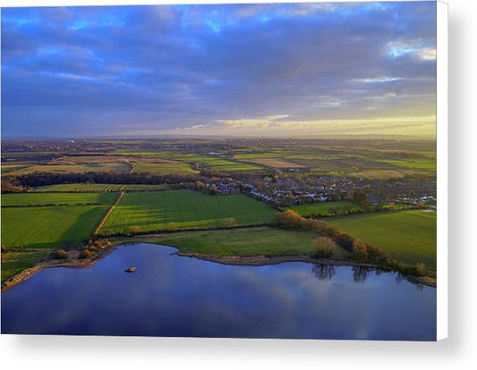Holywell Pond, Whitley Bay Canvas Print