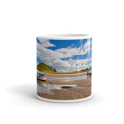 Alnmouth, Northumberland, White Glossy Mug