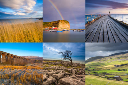 Yorkshire Dales & Coast Greeting Cards (Pack of 6)
